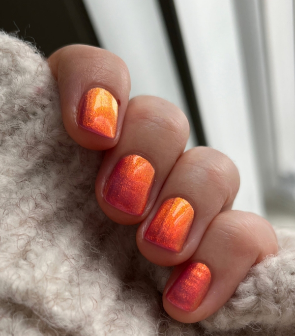 Nail polish swatch / manicure of shade Polished for Days In Bloom