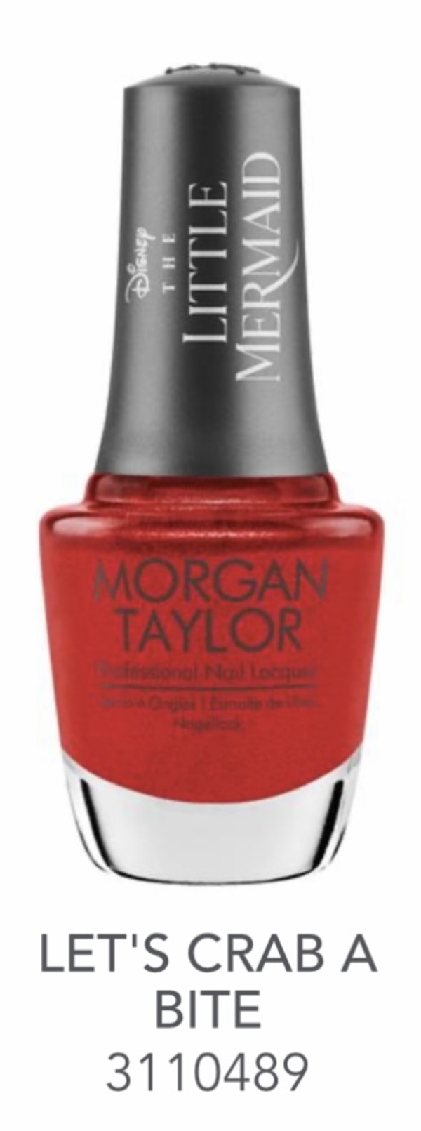 Nail polish swatch / manicure of shade Morgan Taylor Let's Crab A Bite