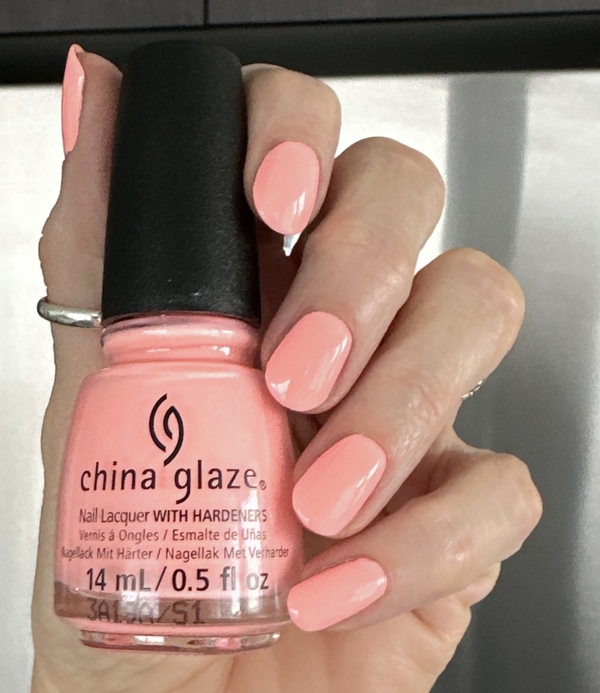 Nail polish swatch / manicure of shade China Glaze Gimme Suga