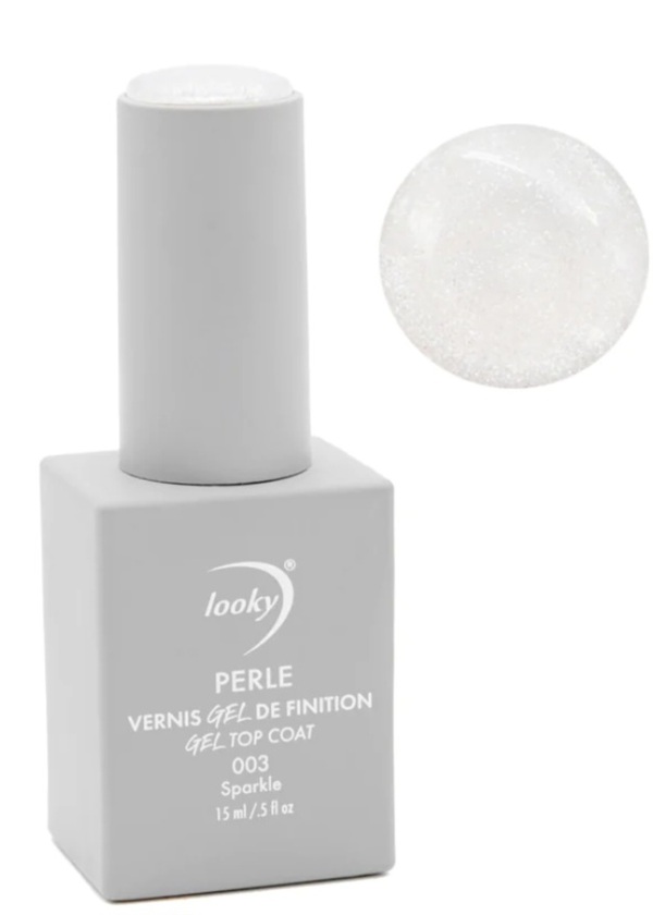 Nail polish swatch / manicure of shade Looky Gel finition Sparkle