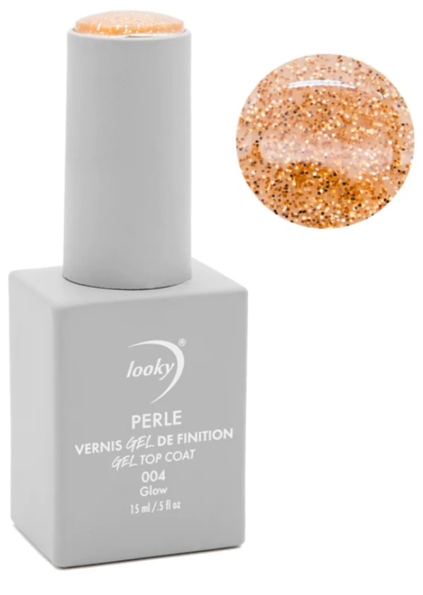 Nail polish swatch / manicure of shade Looky Gel finition Glow