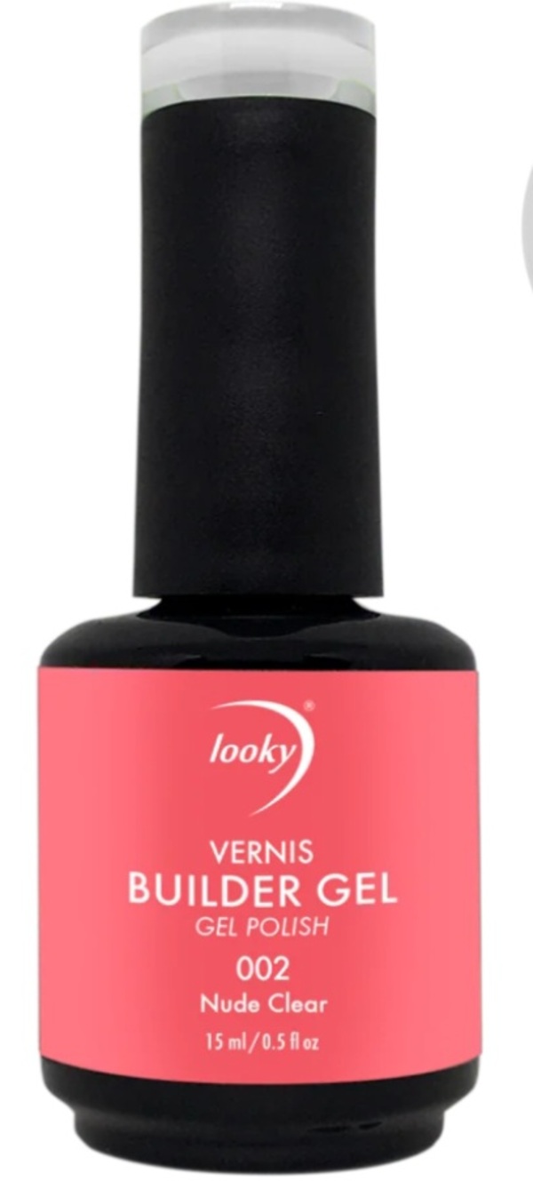 Nail polish swatch / manicure of shade Looky Builder gel 002