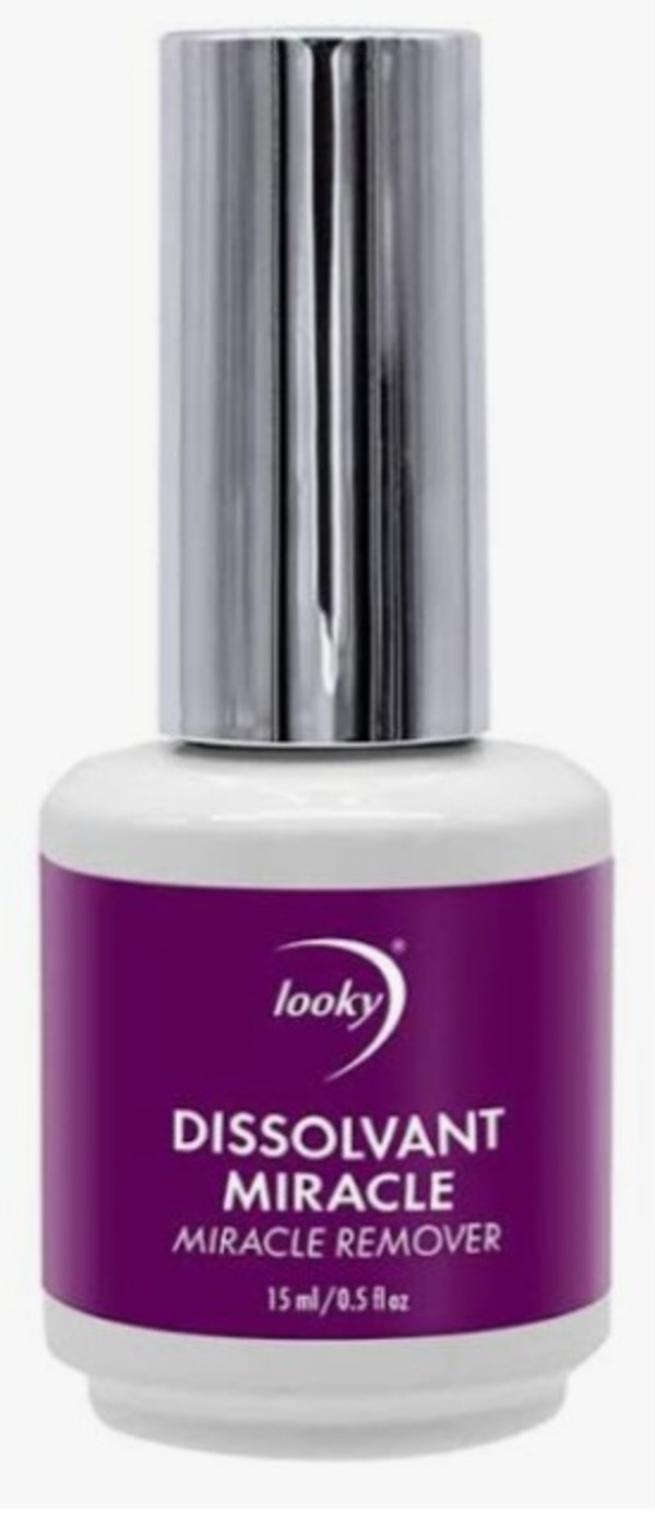 Nail polish swatch / manicure of shade Looky Dissolvant miracle