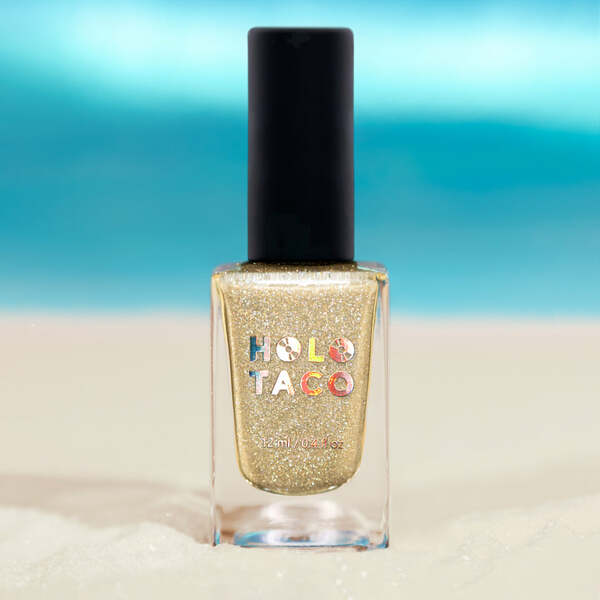 Nail polish swatch / manicure of shade Holo Taco Beach Please