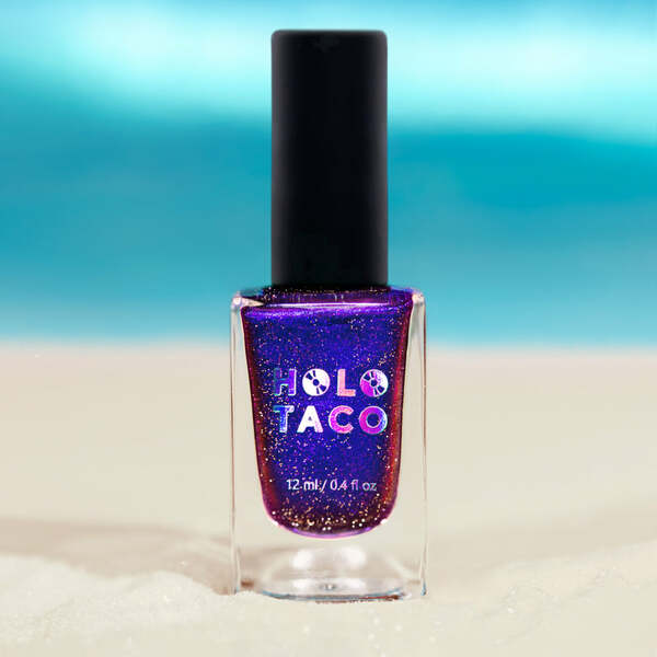 Nail polish swatch / manicure of shade Holo Taco Late Checkout