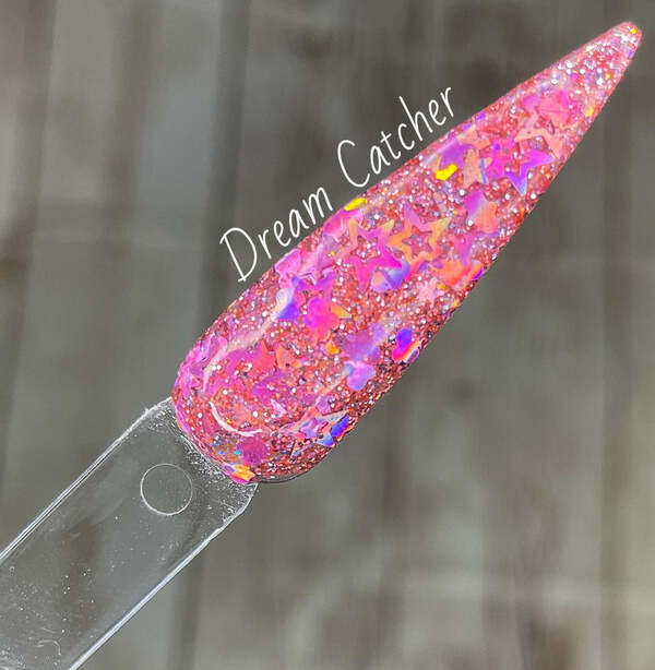 Nail polish swatch / manicure of shade Ritzy Dips Dream Catcher