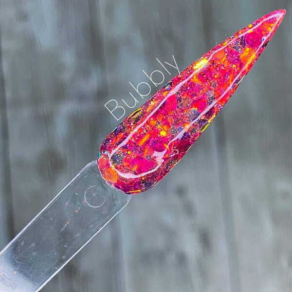 Nail polish swatch / manicure of shade Ritzy Dips Bubbly