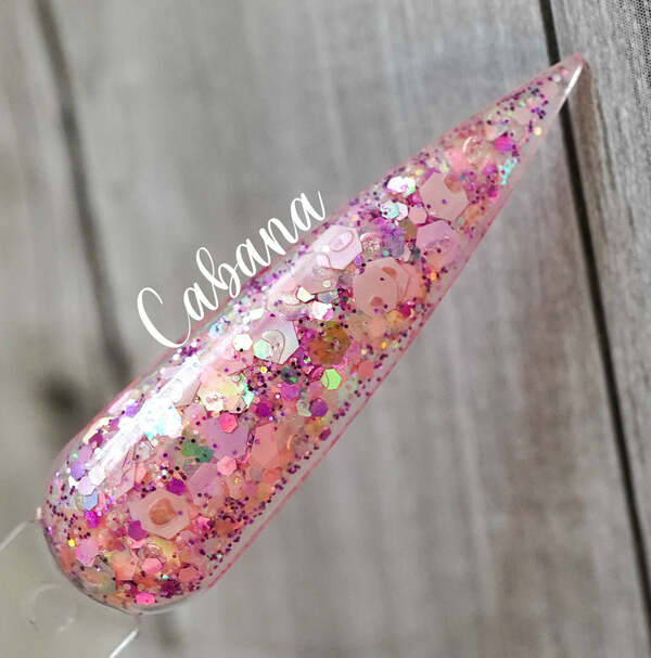 Nail polish swatch / manicure of shade Ritzy Dips Cabana