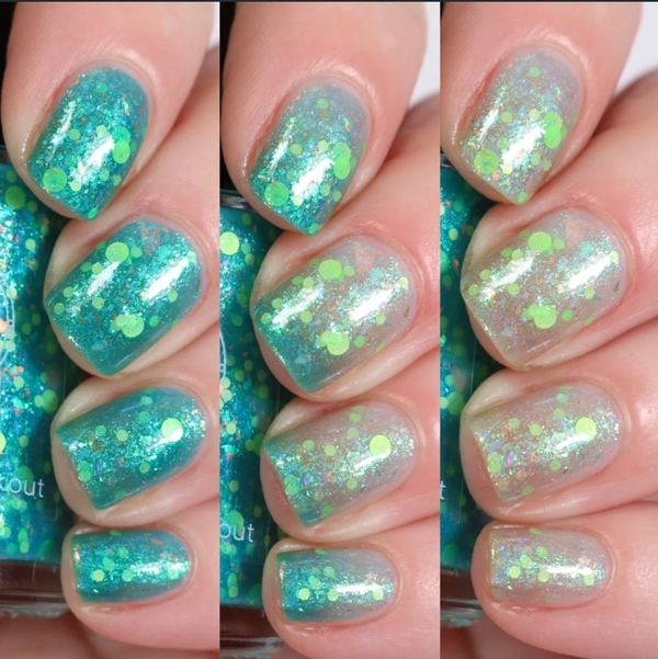 Nail polish swatch / manicure of shade Crystal Knockout Don't Go, Jason Waterfalls!