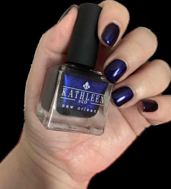 Nail polish swatch / manicure of shade Kathleen and Co Sky Over Volcano