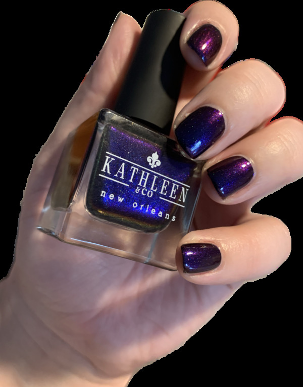 Nail polish swatch / manicure of shade Kathleen and Co Sky Over Volcano