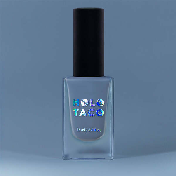 Nail polish swatch / manicure of shade Holo Taco Cold Slate