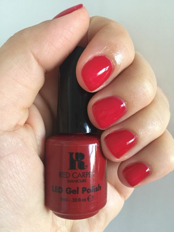 Nail polish swatch / manicure of shade Red Carpet Red Carpet Reddy