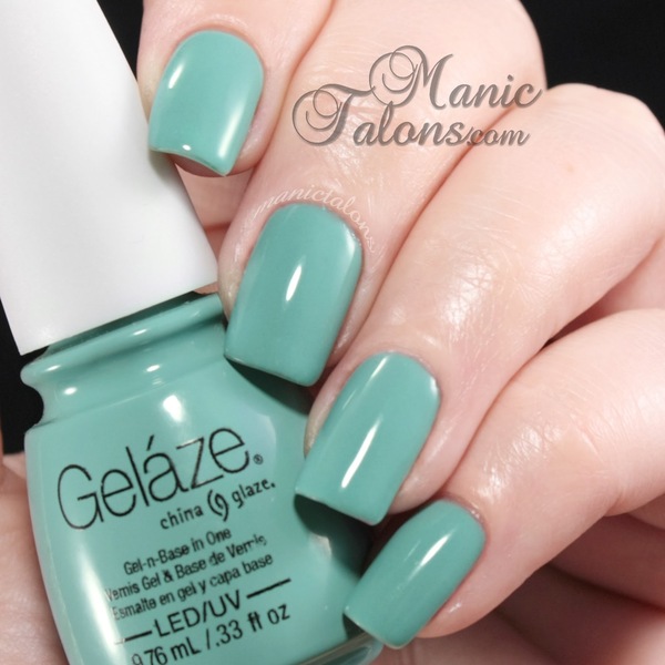 Nail polish swatch / manicure of shade Gelaze For Audrey