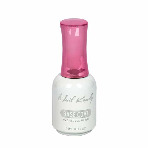 Nail polish swatch / manicure of shade Head Kandy Gel Polish Base Coat