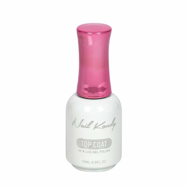 Nail polish swatch / manicure of shade Head Kandy Gel Polish Top Coat