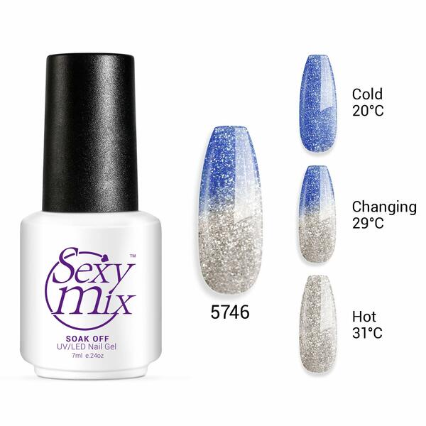 Nail polish swatch / manicure of shade Sexy Mix 5746