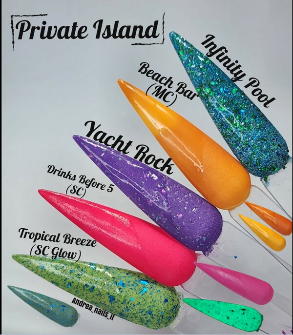 Nail polish swatch / manicure of shade Revel Beach Bar