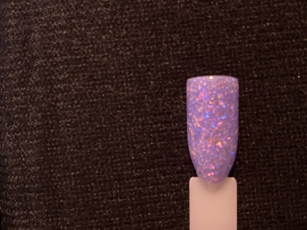 Nail polish swatch / manicure of shade Sparkle and Co. Flutter By