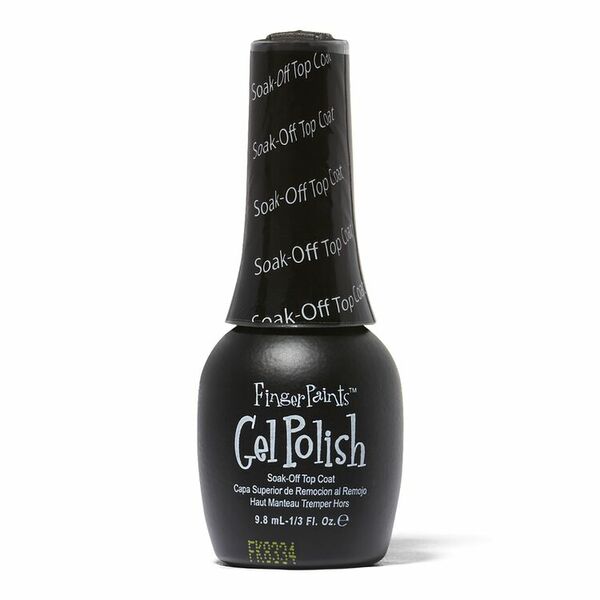 Nail polish swatch / manicure of shade FingerPaints Soak-Off Top Coat