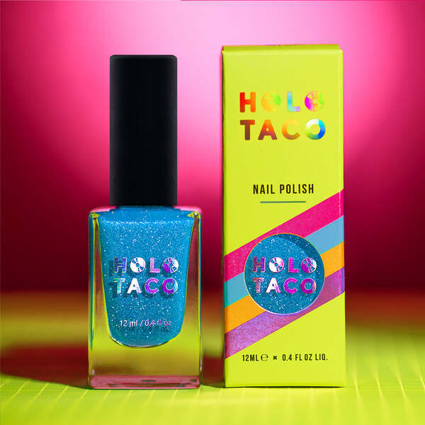 Nail polish swatch / manicure of shade Holo Taco Be Kind Rewind