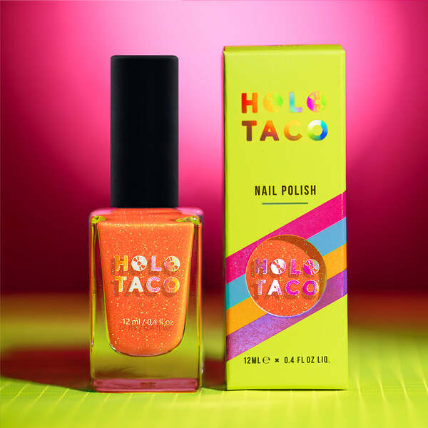 Nail polish swatch / manicure of shade Holo Taco Box Office Bomb