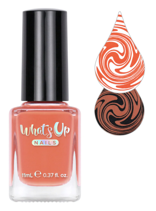 Nail polish swatch / manicure of shade What's Up Nails Pumpkin a Day