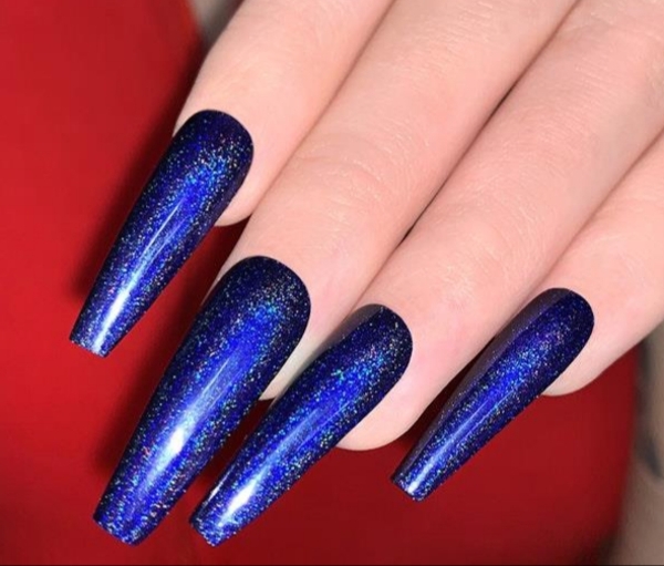 Nail polish swatch / manicure of shade I Scream Nails Drowning in Holo