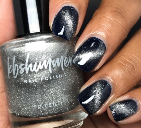 Nail polish swatch / manicure of shade KBShimmer Love at Frost Sight
