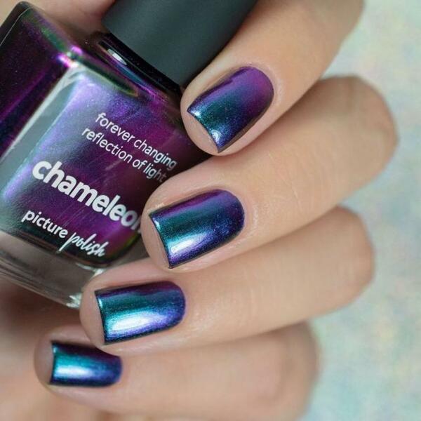 Nail polish swatch / manicure of shade piCture pOlish Chameleon