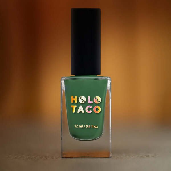 Nail polish swatch / manicure of shade Holo Taco Modest Moss