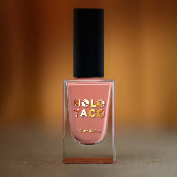 Nail polish swatch / manicure of shade Holo Taco Lowkey Blushing