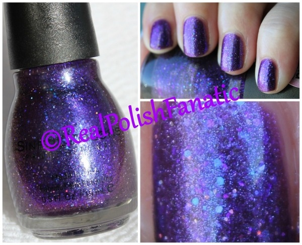 Nail polish swatch / manicure of shade Sinful Colors Interstellar