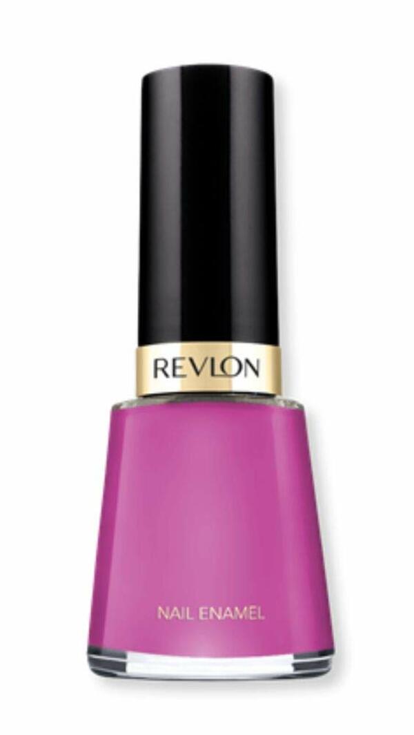 Nail polish swatch / manicure of shade Revlon Plum Seduction