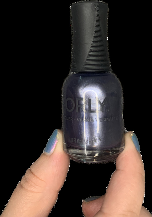 Nail polish swatch / manicure of shade Orly Endless Night