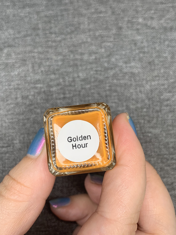Nail polish swatch / manicure of shade Olive Ave Polish Golden Hour