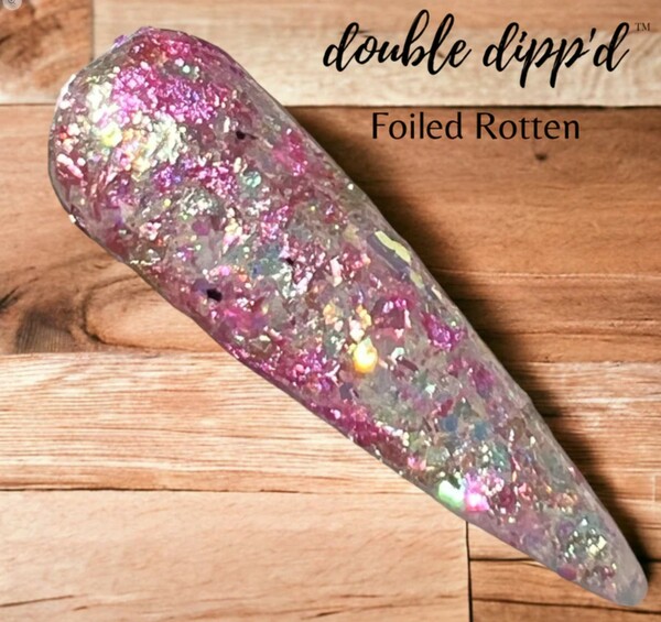 Nail polish swatch / manicure of shade Double Dipp'd Foiled Rotten