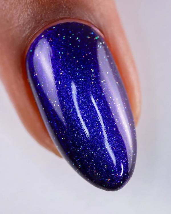 Nail polish swatch / manicure of shade Mooncat Midnight Rider