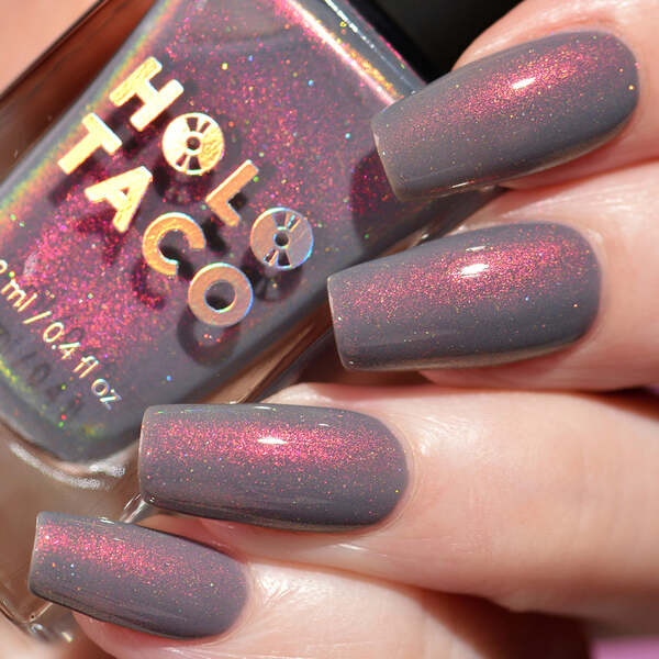 Nail polish swatch / manicure of shade Holo Taco Spirit Fingers