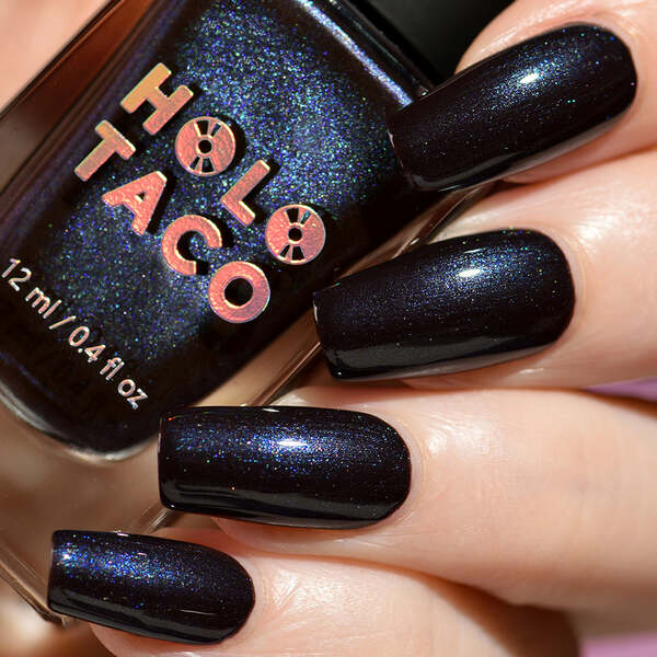 Nail polish swatch / manicure of shade Holo Taco Bat B*tch