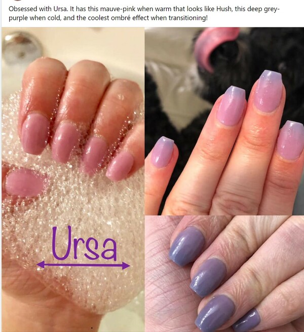 Nail polish swatch / manicure of shade Revel Ursa