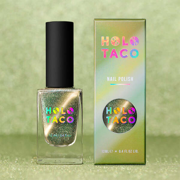 Nail polish swatch / manicure of shade Holo Taco Menchie Cat Eye