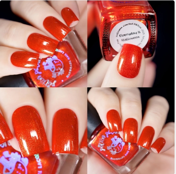 Nail polish swatch / manicure of shade Potion Polish Everyday is Halloween
