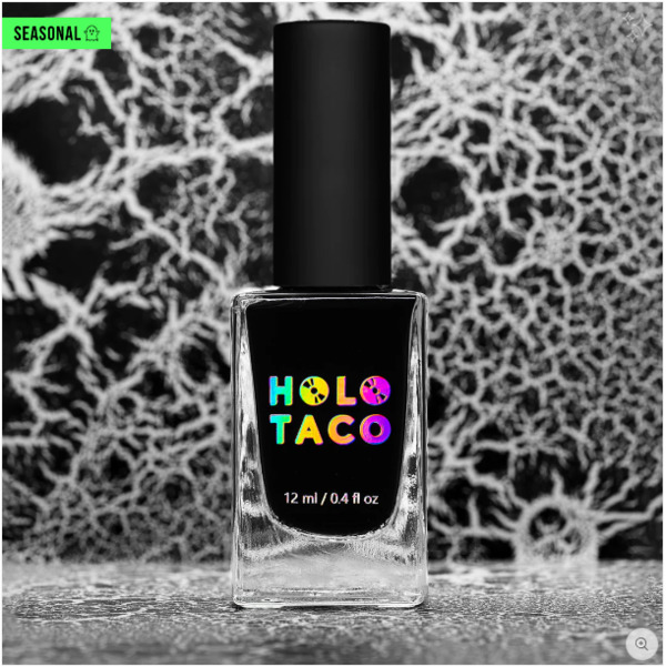 Nail polish swatch / manicure of shade Holo Taco Cracked Taco Shell
