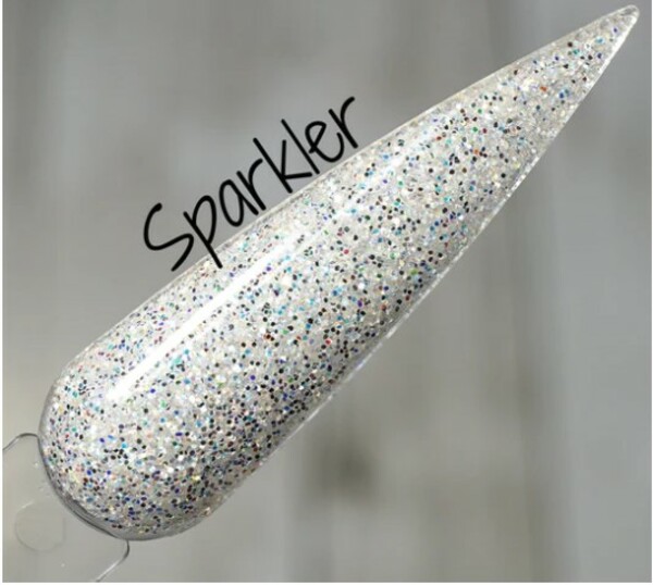 Nail polish swatch / manicure of shade Ritzy Dips Sparkler
