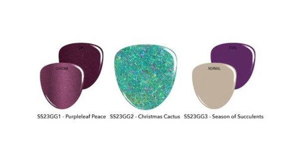 Nail polish swatch / manicure of shade Revel Purpleleaf Peace