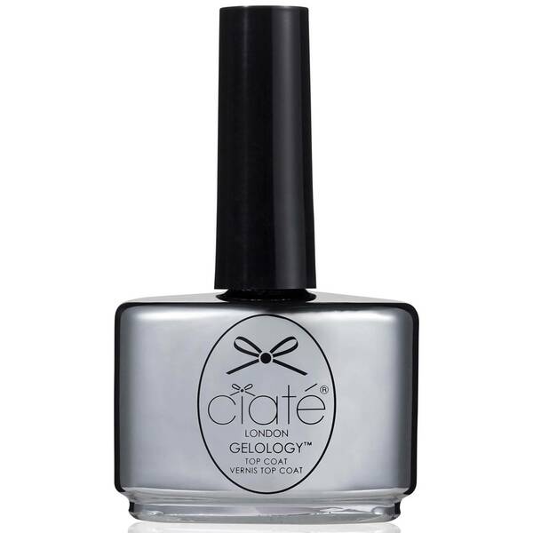 Nail polish swatch / manicure of shade Ciaté Gelology Top Coat