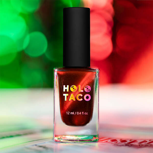 Nail polish swatch / manicure of shade Holo Taco Sacrificial Lacquer