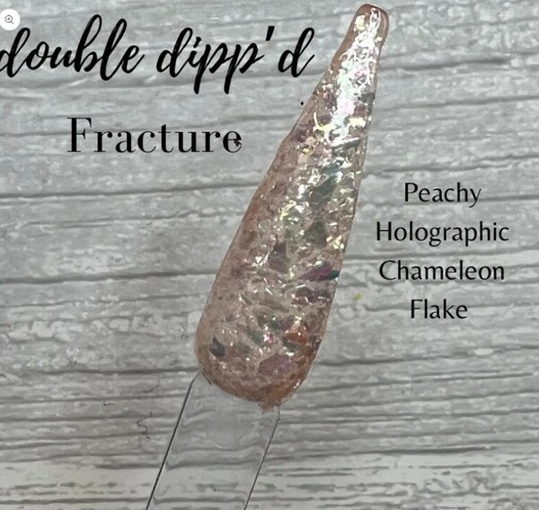 Nail polish swatch / manicure of shade Double Dipp'd Fracture