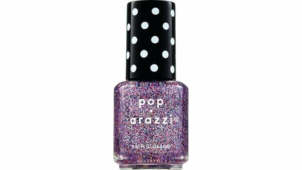 Nail polish swatch / manicure of shade Pop-arazzi Seeing Sparkles